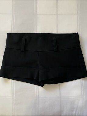 Seduction Black Mini Shorts With Belt Loops